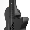 Cascha Carbon Fibre Concert Ukulele Set HH 2258 Black