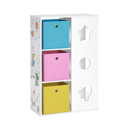 Children's room shelf with storage boxes Songmics GKR330W01