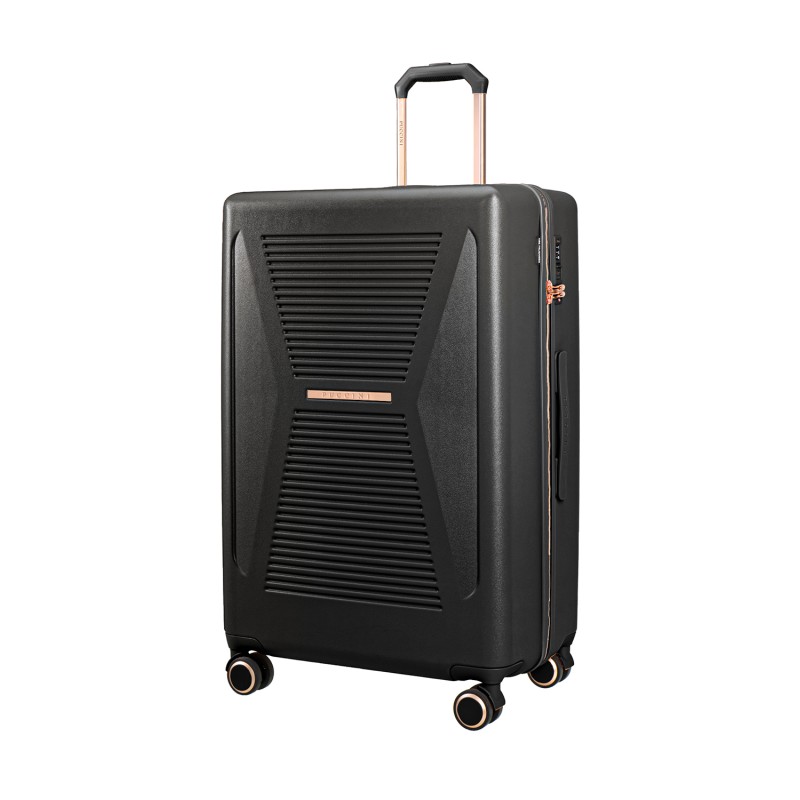 Puccini Malibu large policarbon suitcase (black)