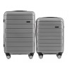 Travel suitcase and hand luggage set Wings M+S, Grey (DQ181-03)